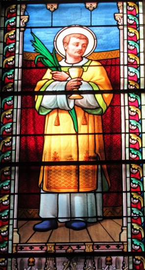 사라고사의 성 빈첸시오_photo by FredSeiller_in the Church of Saint-Marcel in Saint-Marcel-les-Annonay_France.jpg